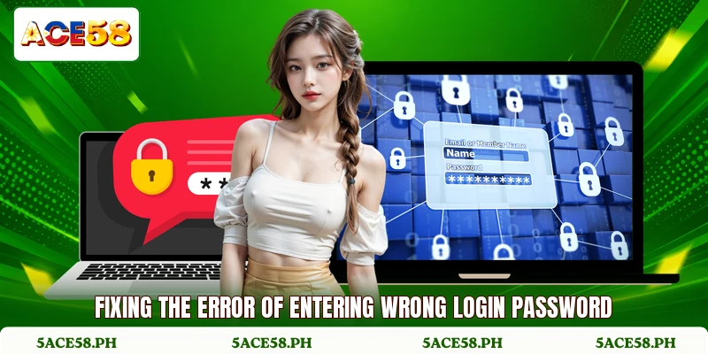 Fixing the error of entering wrong login password