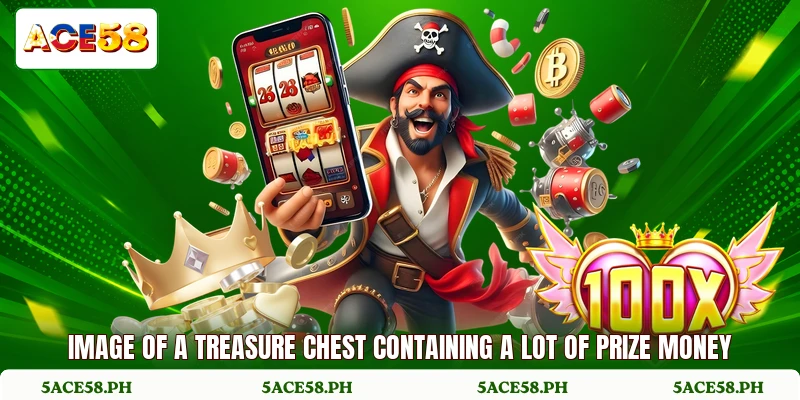 Image of a treasure chest containing a lot of prize money