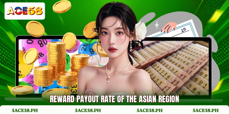 Reward payout rate of the asian region Reward payout rate of the asian region
